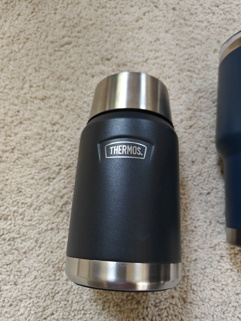 Thermos & YETI Stainless Insulated Tumblers - Navy & Dark Gray